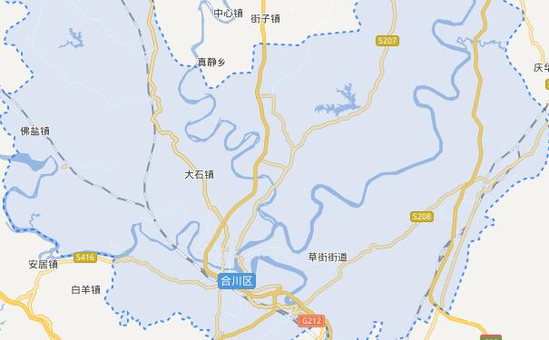 成都到重庆合川区物流专线可将货物送到的服务地区