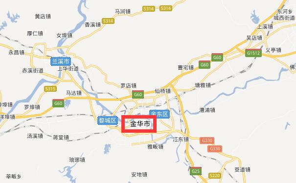 成都到金华物流专线可将货物送到的区域