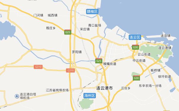 成都到连云港物流专线可将货物送到的区域