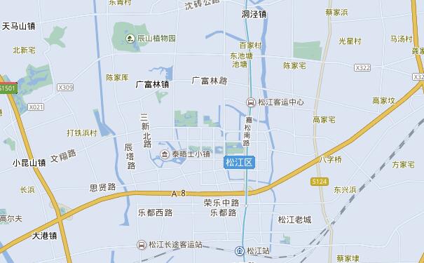 成都到上海松江区物流货运专线可将货物送到的服务地区